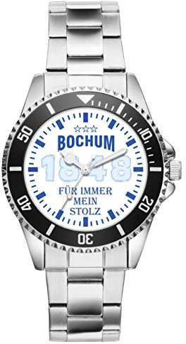 KIESENBERG Damenuhr Bochum Geschenk Artikel Idee Fan Armbanduhr Ø 33 mm Metallarmband Uhr D-6088