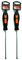 Tradineur - Pack de 2 Destornilladores Estrella 4 x 150 mm - Herramienta Manual - Bricolaje y Montaje - Punta Magnética - Acero Inoxidable