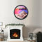BVJKHQ Sandbilder zum Drehen, Sandbild Fließende Sandmalerei, 3D Sanduhr Dynamisch Bewegtes Sandbild Natürliche Landschaft, 360° Fießender Sand Rahmen für Home Dekor (29cm, pink)