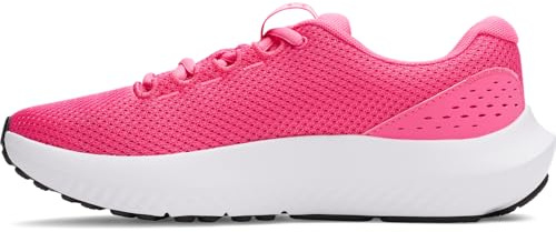 Under Armour Women's Charged Surge 4, Comfortable Women's Runners with Breathable Mesh Upper Design, Durable and Responsive Ladies' Trainers,Super Pink / Super Pink / White,7