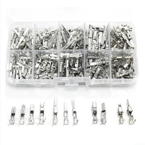 290-teiliges Kfz-Elektro-Anschlussstift-Set, elektrische Kabelklemmenstifte, sicheres Einführen in das Steckergehäuse, 1/1,5/1,8/2,2/2,8 mm