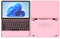 AdvanElink Yoga Laptop InteI N100, 10,95 Zoll IPS 1920 * 1200 Touch Screen, 16GB DDR4 512GB SSD, 360° umklappbarer Touchscreen Laptop Win11 Pro, Rosa
