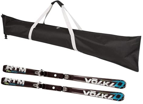 Borsa Da Viaggio Per Sci Con Tracolla Regolabile, Porta Bastoncini e Custodia Portasci, Attrezzatura Per Trasporto - 185x33cm