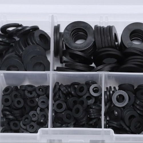 Reliable Sealing Solutions 500X Nylon Flat Rubber O Ring Seal Hose Gasket Kit
