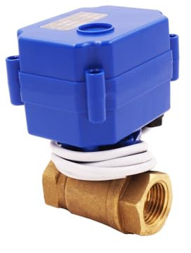 DN20 3/4 zoll Motorkugelhahn, 2 Wege Kugelventil Messing Zonenventil Elektrisch, DC 9-24V