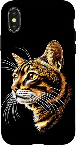 Hülle für iPhone X/XS Bengal Katze Leopard Katzen Leopardette Süße Bengalkatzen