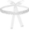 Ouligay Braut Strass Hochzeit Gürtel Glitzer Brautgürtel Weiß Glitzer Schärpe Handgefertigt Gewebt Kristall Silber Taillengürtel für Braut Brautjungfer Hochzeit Party Ballkleid Abendkleider