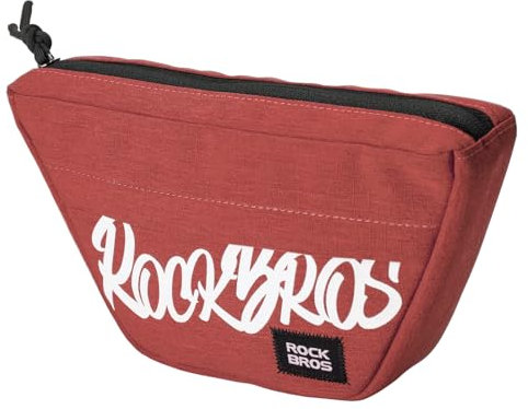 ROCKBROS Fahrrad Lenkertasche Klein, Fahrradtasche Lenker mit 0,7L Kapazität für Rennrad Mountainbike Gravel Scooter Ebike, Rot