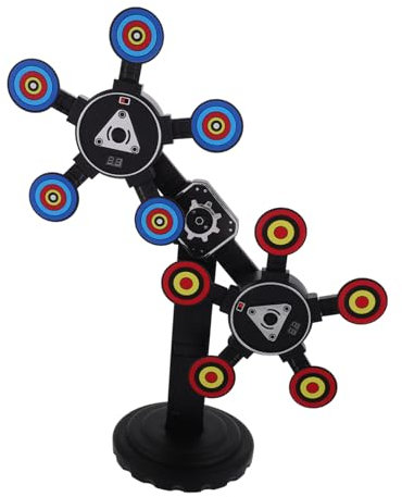 TOYANDONA Auto Reset Elektronisches Schießziel Mit Wertung Rotierenden Sound Und Lichteffekten Für Mädchen Schießspiele Geburtstagsfeiern Und Fähigkeitenentwicklung