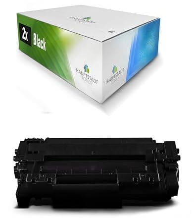 HAUPTSTADT TONER DarkSerie Toner 2X kompatibel für HP Laserjet Enterprise MFP M525 M521 ersetzt CE255A 55A