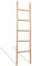 HOMTAKIE Echelle à Serviettes 5 Echelons Tangement de Serviettes Porte-Serviettes Support Douche Salle de Bain Maison Intérieur Bambou 150 cm