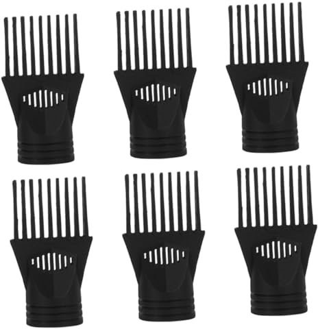 minkissy 6pezzi Kit Di Accessori Per Asciugacapelli Pettini e Bocchette Per Styling Dei Capelli in Resistente Per Uso in Salone e Casa
