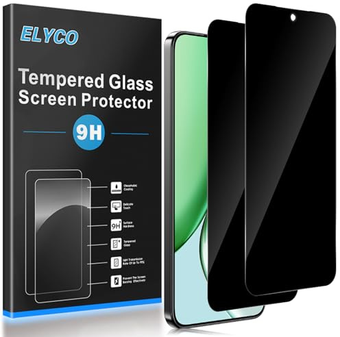 ELYCO Cristal Templado Antiespia para Honor Magic 8 Lite, 2 Piezas