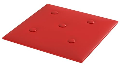 vidaXL Wandkopfteilen 12 pcs Weinrot 30 x 30 cm Kunstleder, Stylische, rechteckige Wandpaneele für Wohnideen, modernes Design, robuste Verkleidung, DIY-Lösungen für jeden Raum