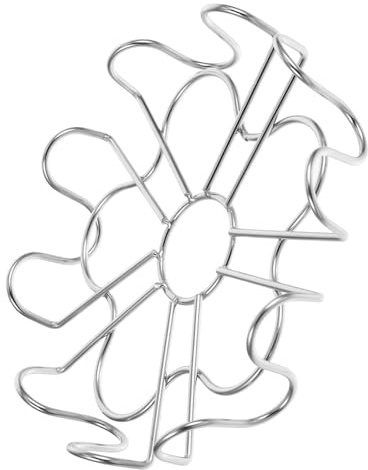 HOOWIFFY Support à Œufs Argenté en Acier Inoxydable 304 Multifonction Facile à Nettoyer, Réutilisable Cocotte Vapeur Vapeur à Domicile