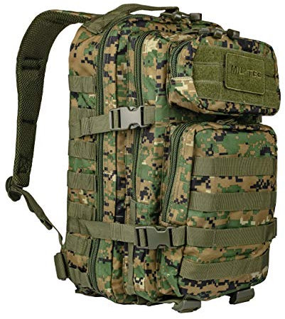 Mil-Tec US Assault Pack Backpack,L,Digital Woodland