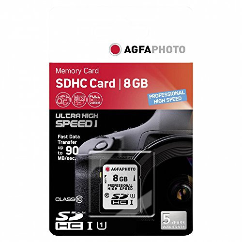 AgfaPhoto SDHC Karte UHS I 8GB Professional High Speed Class 10
