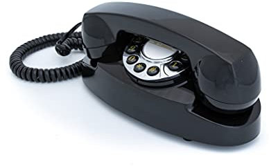 GPO Audrey Telefon mit Tasten, 1950er-Jahre-Design schwarz