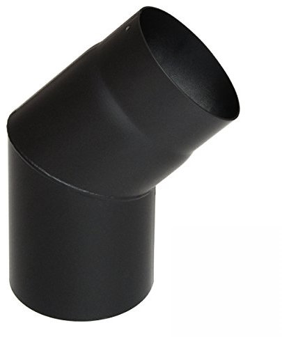 raik SH027-150-sw Raik Rauchrohrbogen/Ofenrohr 150mm - 45° schwarz