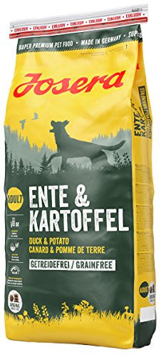 Josera Ente & Kartoffel | 5 x 900g | Trockenfutter für Hunde | Getreidefrei | Für ausgewachsene Hunde mittlerer und großer Rassen