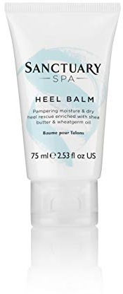 Sanctuary Spa Foot Moisturiser, Heel Balm for Dry and Chapped Heels with Shea Butter, Vegan and Cruelty Free, 75ml