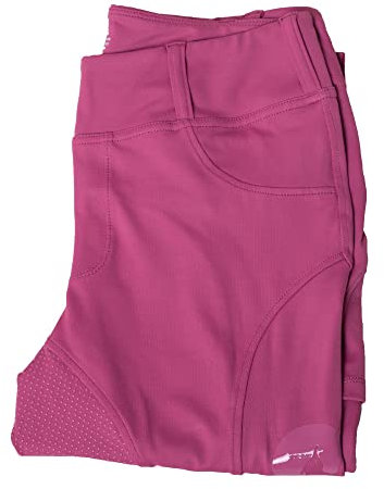 Oypla Coco Equestrian Pink Ladies Womens Kids Horse Riding Tights Jodhpurs Breeches Leggings - XXS