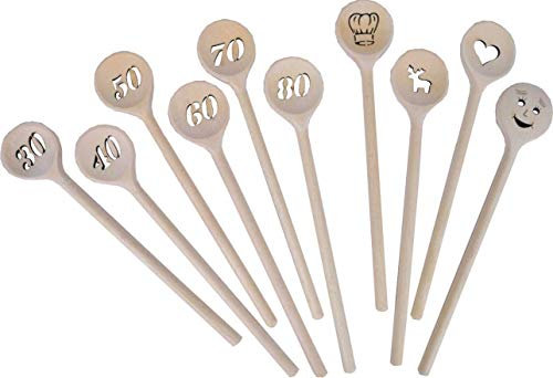 Kochlöffel 30 cm mit Gesicht etc.