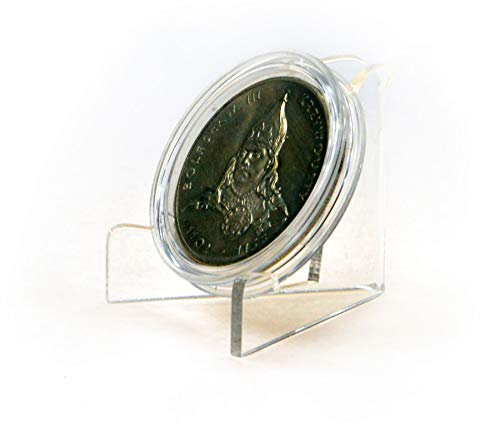 PELLER'S 5 Stück Mini Ständer, Münzen-, Medaillenständer, Ständer für kleine Sammelgegenstände, Münzenständer für Coin aufbewahrung - Display, Ständer M