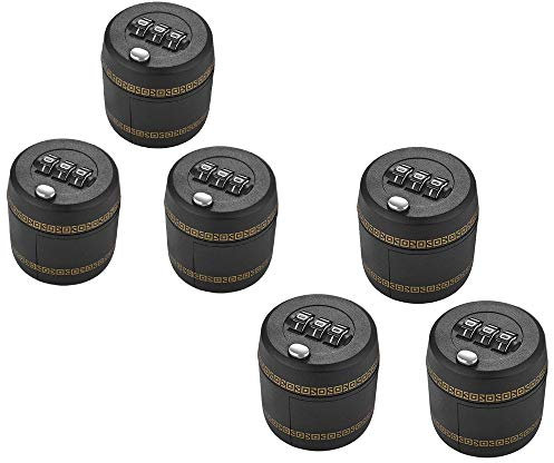 Loboo Idea (6 Pack) Combination Lock for Wine & Liquor Bottle-Wine Whiskey Bottle Top Stopper - Bottle Password Code Lock - Wine Digital Lock