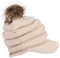 IBLUELOVER Barett Cap Damen Schiebermütze mit Bommel Schirmmütze Grobstrick Einfarbig Strickmütze Outdoor Wintermütze Warme Baskenmütze Gatsby Newsboy Kappe mit Schirm Ballonmütze