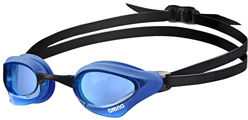 arena Cobra Core Swipe Unisex Adult Race Swimming Goggles, Lunettes de Natation avec Oculaires Courbes, Anti-buée, Protection UV, 5 Ponts de Nez Interchangeables