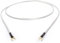 Selected Cable 50cm Erdungsleitung für Plattenspieler Phonogeräte und Mischpulte mit Masseanschluß inkl. vergoldeter Gabelschuh Masseleitung transparent silber Geflechtschirm (0,50m)