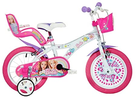 Barbie 14 Zoll 24 cm Mädchen Felgenbremse Rosa/Weiß
