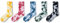 NC - 5 paia di calzini da donna Tie Dye Crew calzini da uomo alla moda colorati calzini sportivi traspiranti