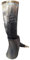 THE ANTIQUE HOUSE Wolf Engraving Ox-Horn Viking Drinking Horn Mug with Stand & Brass Rim Halloween Party Father Day Gift