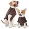 Heywean Dog Sweatshirt Stretch Fleece Weste Warmer Hundepullover Pullover für kleine und mittlere Hunde Haustier Winterkleidung für den Innen- und Außenbereich Braun