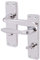 EAI Victorian Lever Bathroom Handle for Internal Doors Polished Chrome 155 x 41mm