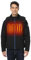 ORORO Beheizbare Jacke Herren mit Powerbank, Beheizte Jacke Herren Heizjacke Bis zu 10 Stunden Wärme - Ladegerät Nicht Enthalten (Schwarz&Blau,XL)