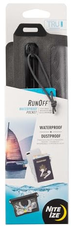 NIte Ize Unisex – Erwachsene Runoff Waterproof Pocket, grau, one Size
