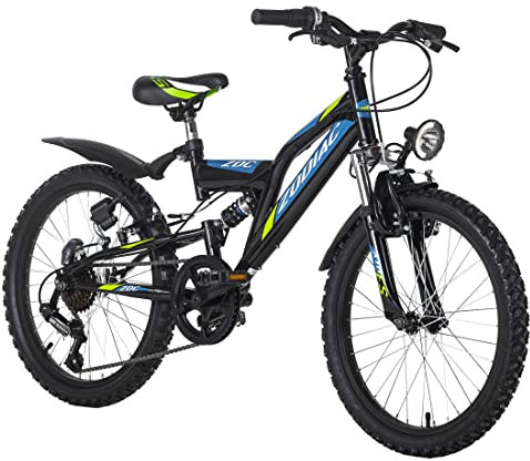 KS Cycling Mountainbike Fully ATB 20 Zodiac schwarz-grün RH 31 cm