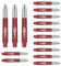 CyeeLife Dart Schäfte 15 Stück 35mm Rot 2BA Dartpfeile shafts