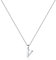 TINGN Kette Silber 925 Damen, Silber Kette mit Buchstaben V Anhänger Halskette Mädchen Buchstaben Halskette Damen Schmuck Kinder Jahrestag Geburtstag Geschenk für Frauen Freundin Mama Teenager Mädchen