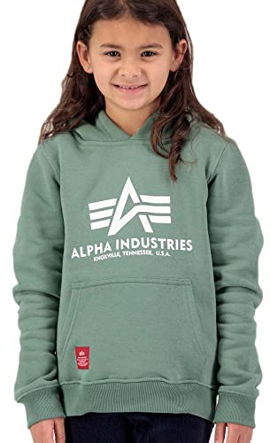 Alpha Industries Basic Hoodie für Kids und Teens Ivy Green