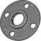 1 1/4 Zoll Flansch mit Innengewinde IG und 4 Bohrungen Nr.329 Temperguss Fitting verzinkt