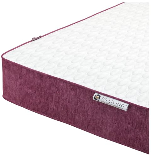 Reve Garnet Gel Flex Orthopaedic Memory Foam Mattress UK manufactured, Fire Retardant, CertiPUR, Removable Soft-Knit Washable Cover Hypoallergenic (5FT KING 150cm x 200cm)