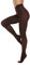Frola Dames Collants Semi-opaques Lisses Pantalon Collant à Pieds Microfibre Souple Contour Collants de Femmes 80 DEN(XXL-3XL,Café)
