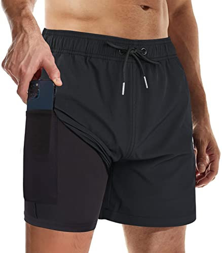 Wantonfy Pantaloncini Costume da Bagno Uomo Pantaloncini da Spiaggia Swimmwear Beach Costume Surf con Tasche
