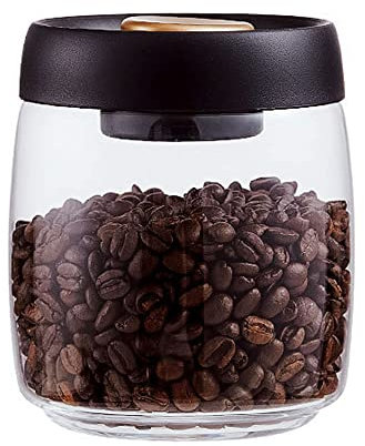 BelleLife Vorratsgläser mit Deckel Vakuumierbare Vorratsdose kaffeedose 850ml 550ml Küche luftdicht Aufbewahrungsgläser, Gewürz-Spülmaschinenfest, aus Verstärktem Borosilikatglas