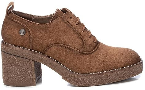 REFRESH - Zapato Mujer Camel - Calzado Cómodo y Versátil - Moda Casual - Modelo 17099302 (Talla 38)