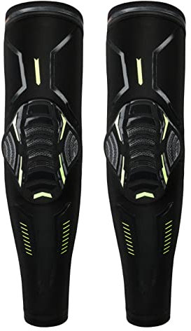 QANYEGN Polyester Armschutzhüllen, Antikollisions Elbow Guard, Zellular Knieschoner, Ellenbogenschoner Schutzarmhüllen für Basketball Fußball Klettern (L)